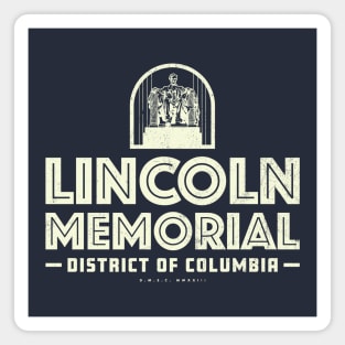 Vintage Lincoln Memorial Magnet